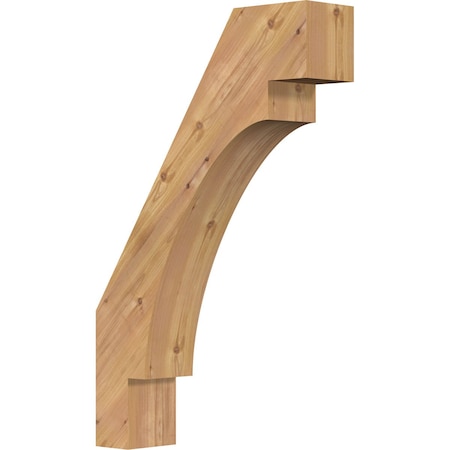 Ekena Millwork 5 1/2"W x 22"D x 34"H Merced Smooth Knee Brace, Western Red Cedar BRC06X22X34MRC00SWR